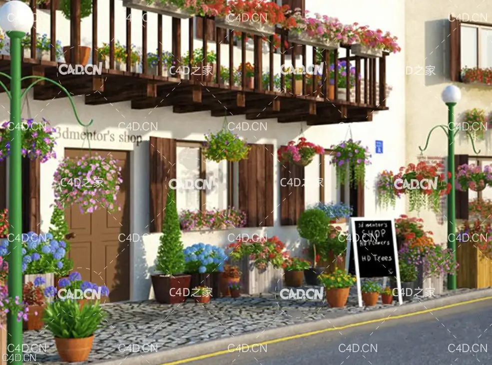 100组景观装饰花卉 花盆 树木C4D模型合集vrayc4d – HD Flowers vol.3 for Cinema4D - C4D之家 - 未标题-1.jpg
