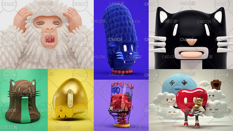 Cinem4d 3D角色设计教程 Diseño de personajes 3D en movimiento