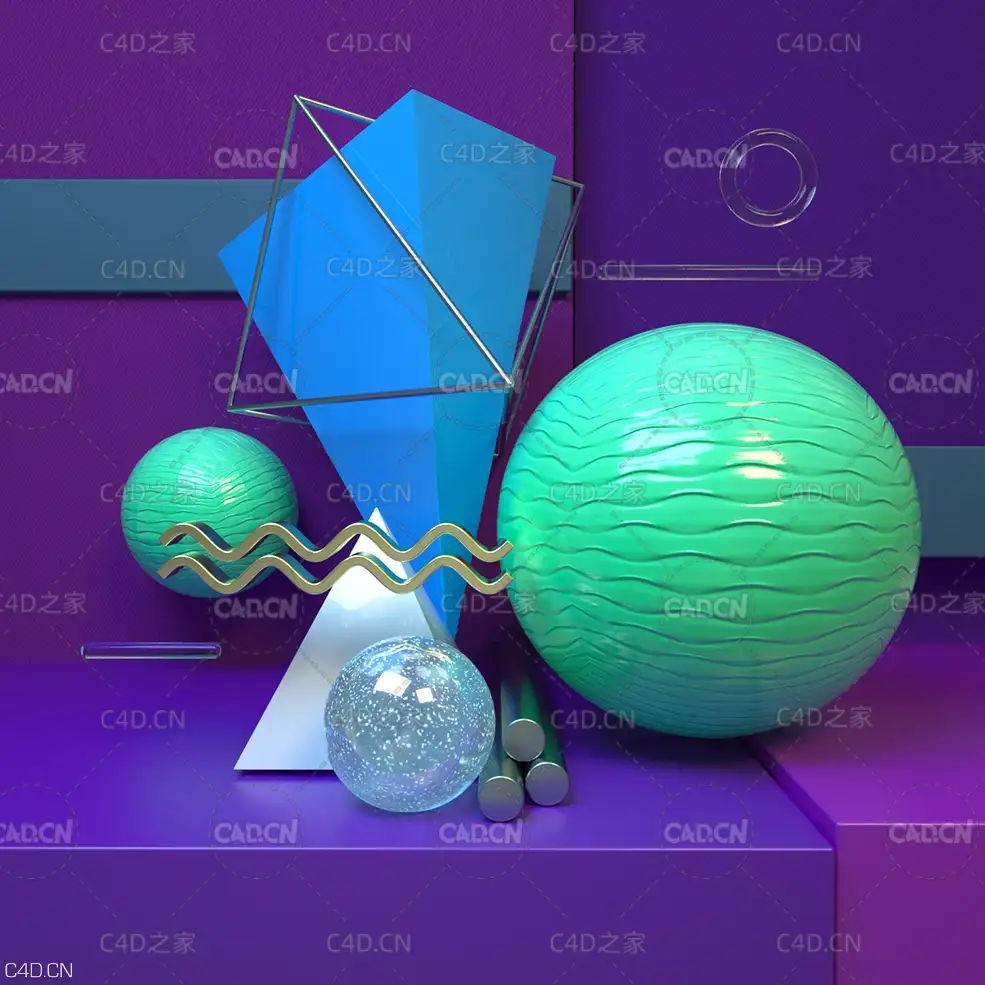 C4D Octane抽象卡通场景工程 - C4D之家 - jwchj.jpg