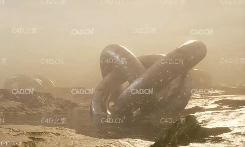 C4D制作未来科幻场景渲染视频教程
