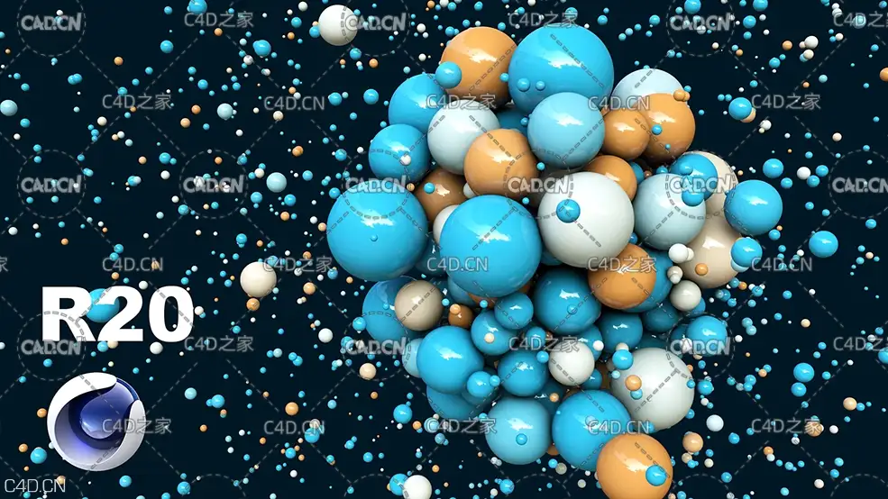 C4D圆球追随运动图形动画效果工程 Cinema 4D Beginner Mograph Effector - C4D之家 - icon-1.jpg