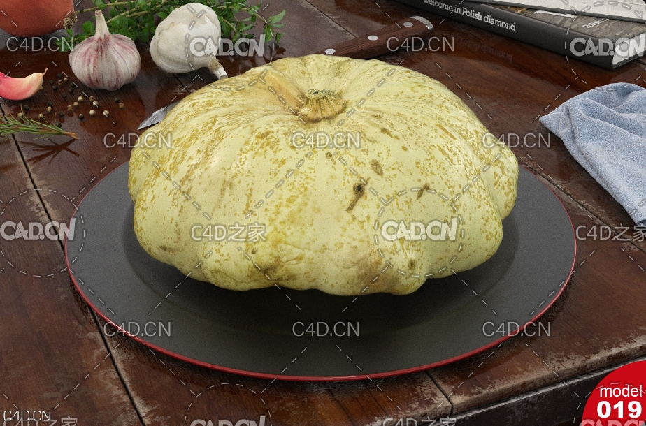 南瓜C4D模型 Pumpkin