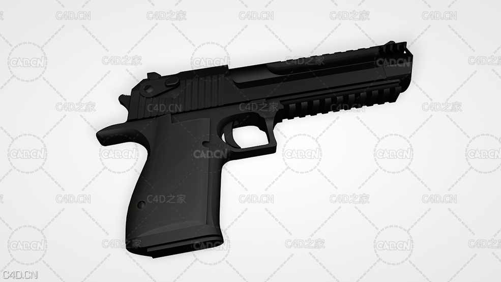 沙漠之鹰手枪 Desert Eagle - C4D之家 - CN200110-12.jpg
