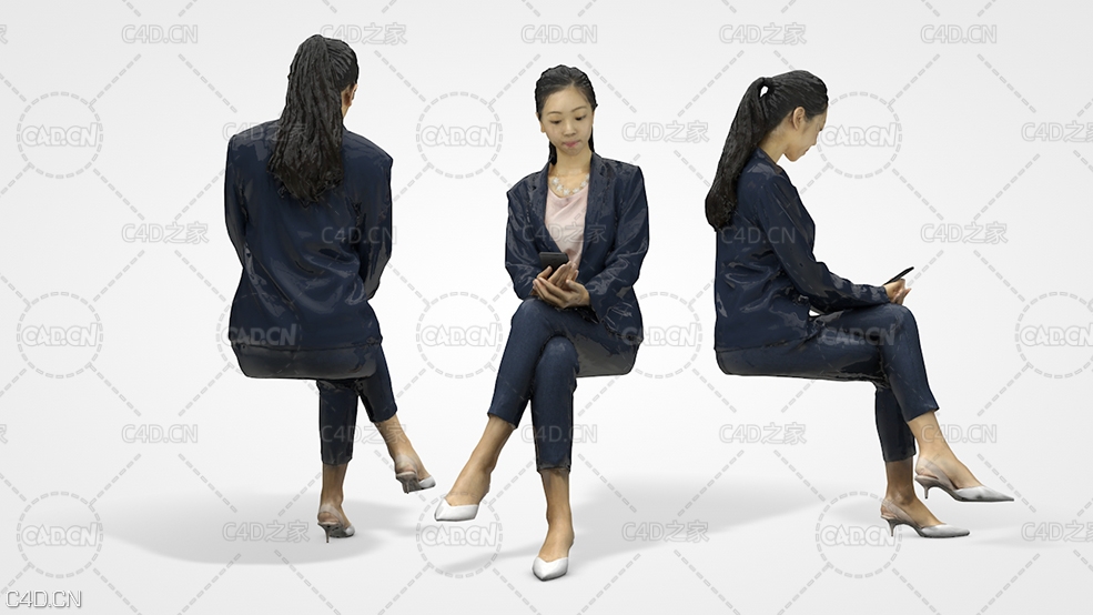 坐着玩手机的女性 Emily – 3D Scan Female - C4D之家 - CN200110-14.jpg