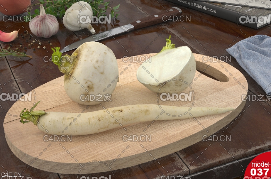 白萝卜 radish