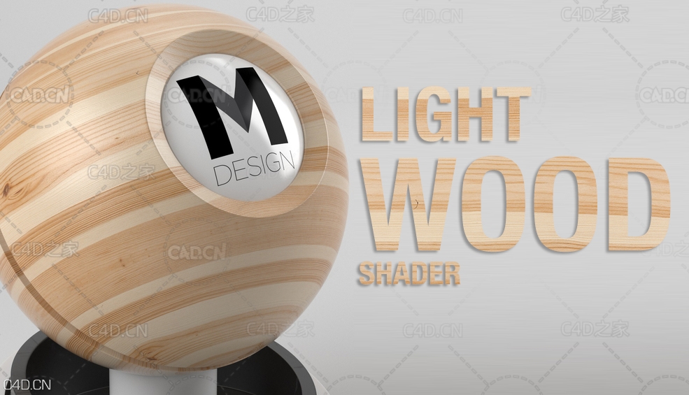 木纹材质 LIGHT WOOD SHADER MABEL - C4D之家 - COVER_LIGHT_WOOD.jpg
