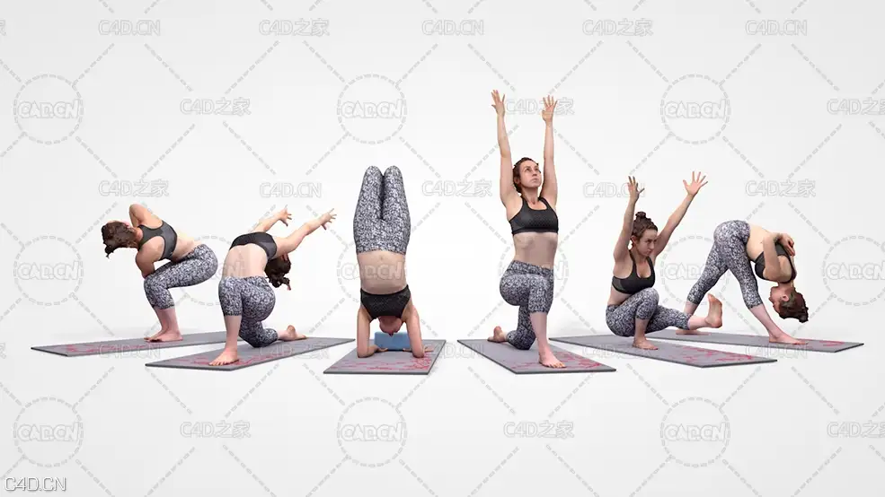 健身练瑜伽的女孩 Human Engine - Yoga - C4D之家 - CN200110-23.jpg