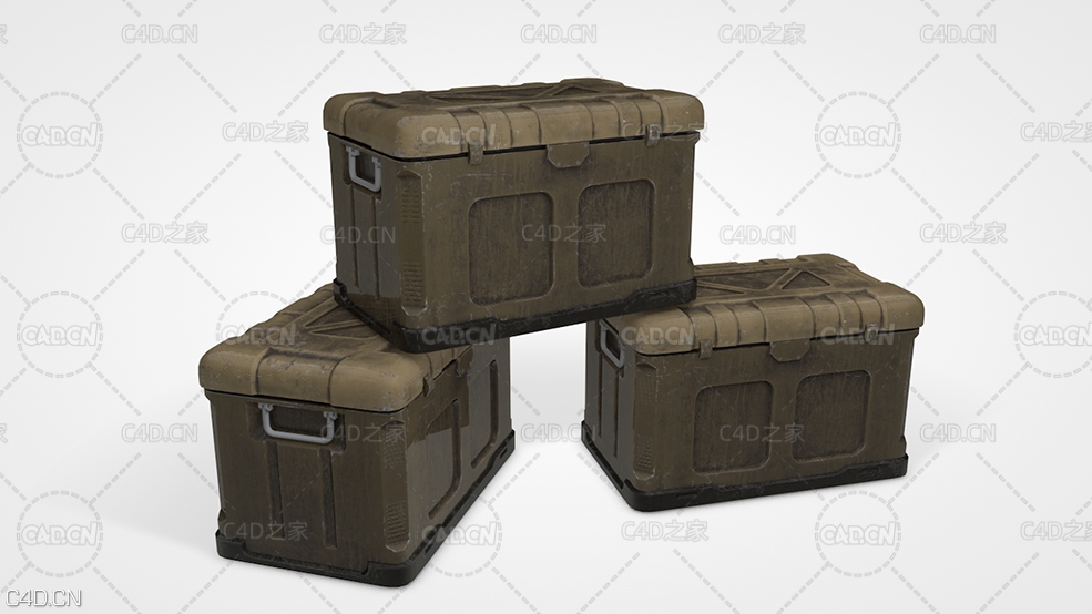 金属箱子 Industrial Crate 3D Model - C4D之家 - CN200110-24.jpg