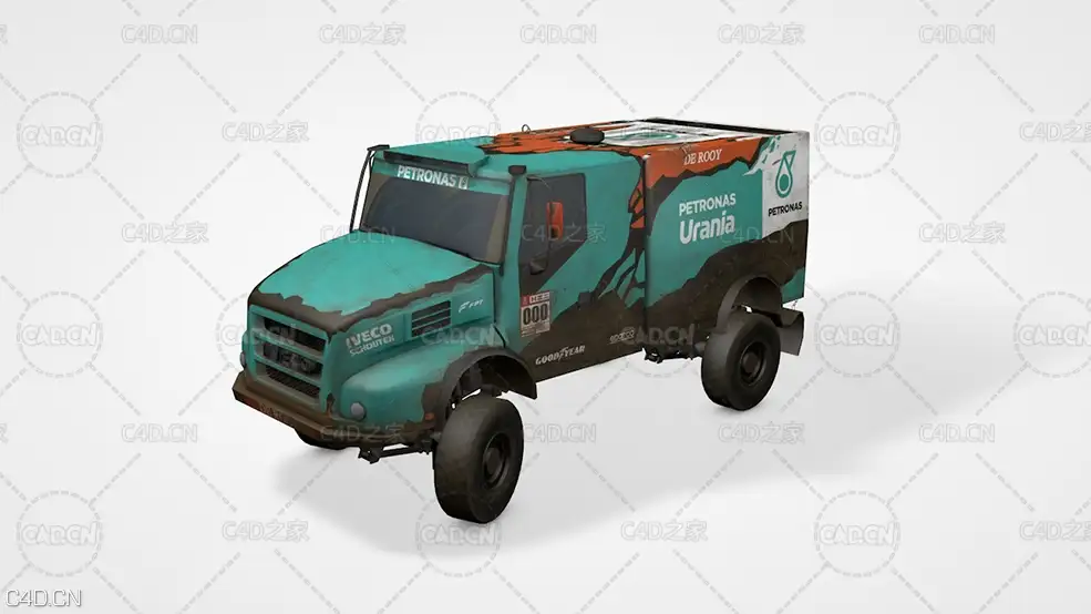 破旧的汽车 IVECO PowerStar 3D model