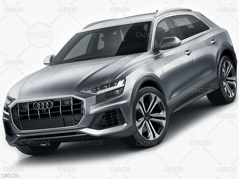 奥迪Q8汽车 Audi Q8 2019 3D model