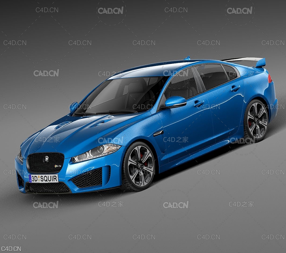 捷豹汽车 Jaguar XFR-S 2014 - C4D之家 - jaguar_xfr-s_2014_-0000_1.jpg