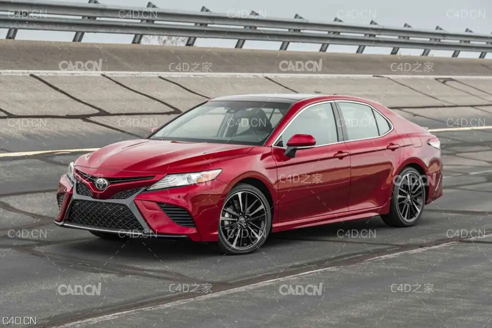 丰田凯美瑞2018 Toyota Camry SE 2018 - C4D之家 - 2018-Toyota-Camry-XSE-V-6-front-three-quarter.jpg