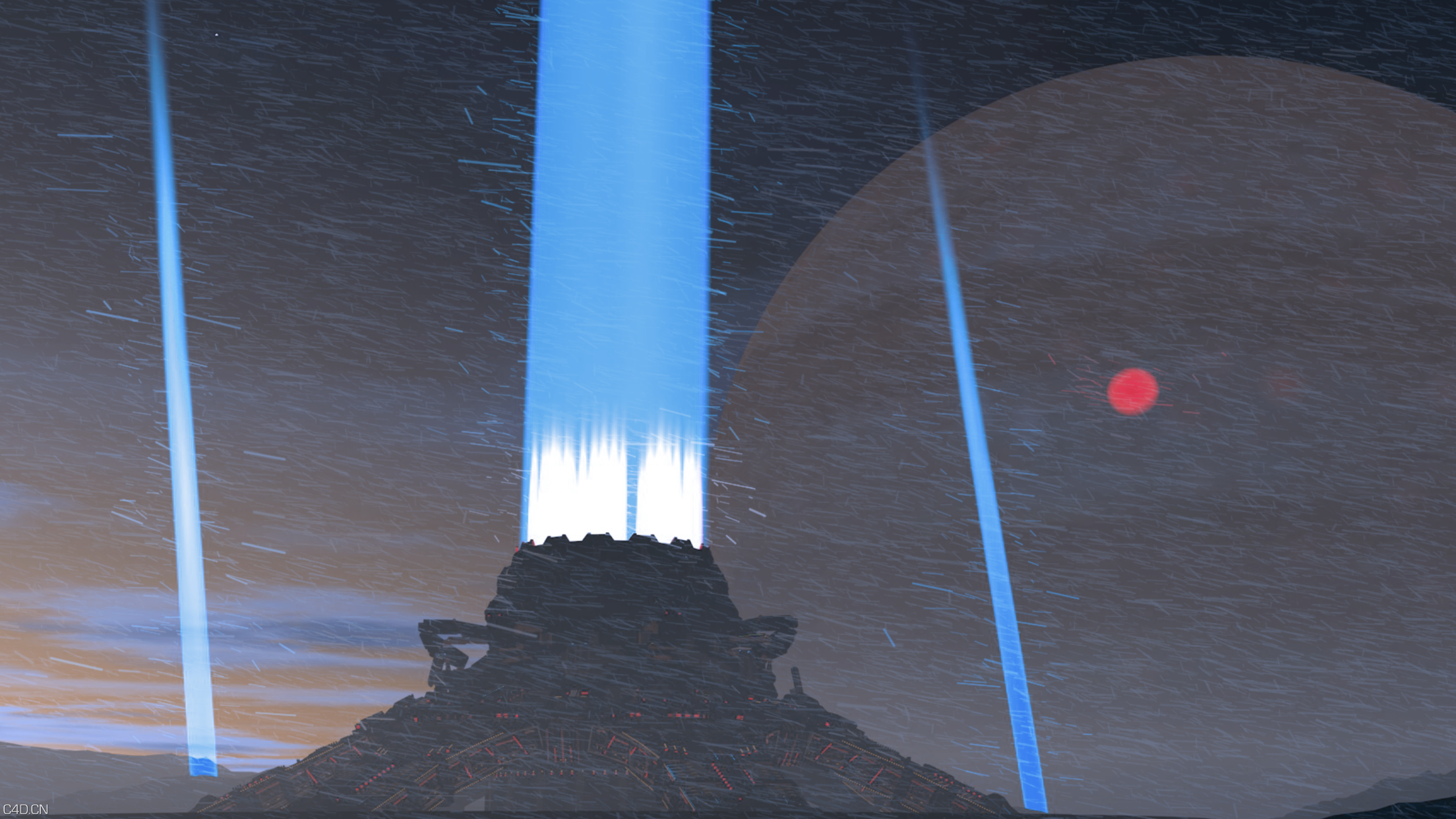 流浪地球行星发动机模型 - C4D之家 - psb.png