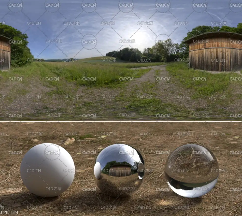 20个自然环境HDR贴图 Gumroad – Schwarztalsperre 16K HDRI with Backplates