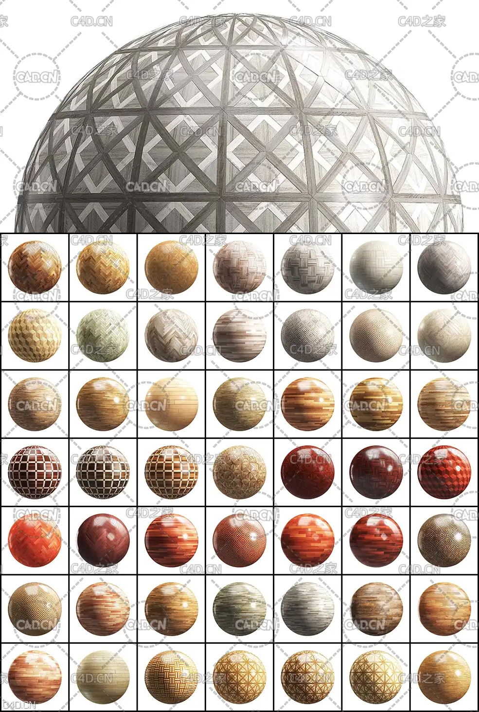 100张木地板贴图素材合集 CGAxis 4k PBR Textures Collection Volume 20 – Parquets - C4D之家 - 3-2.jpg