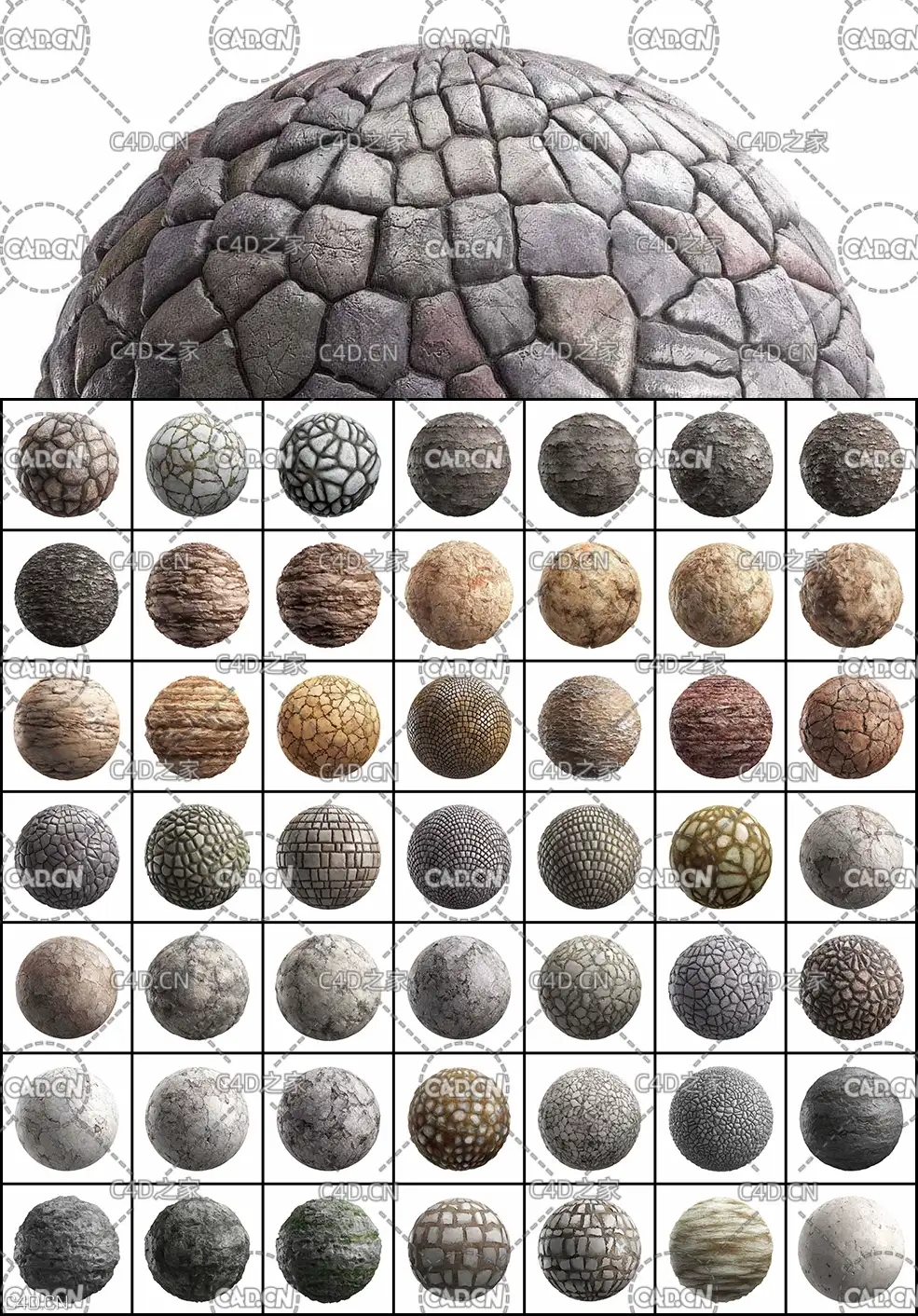 100幅石头地面贴图素材合集 CGAxis PBR Textures Collection Volume 19 – Rocks - C4D之家 - 未命名-2.jpg