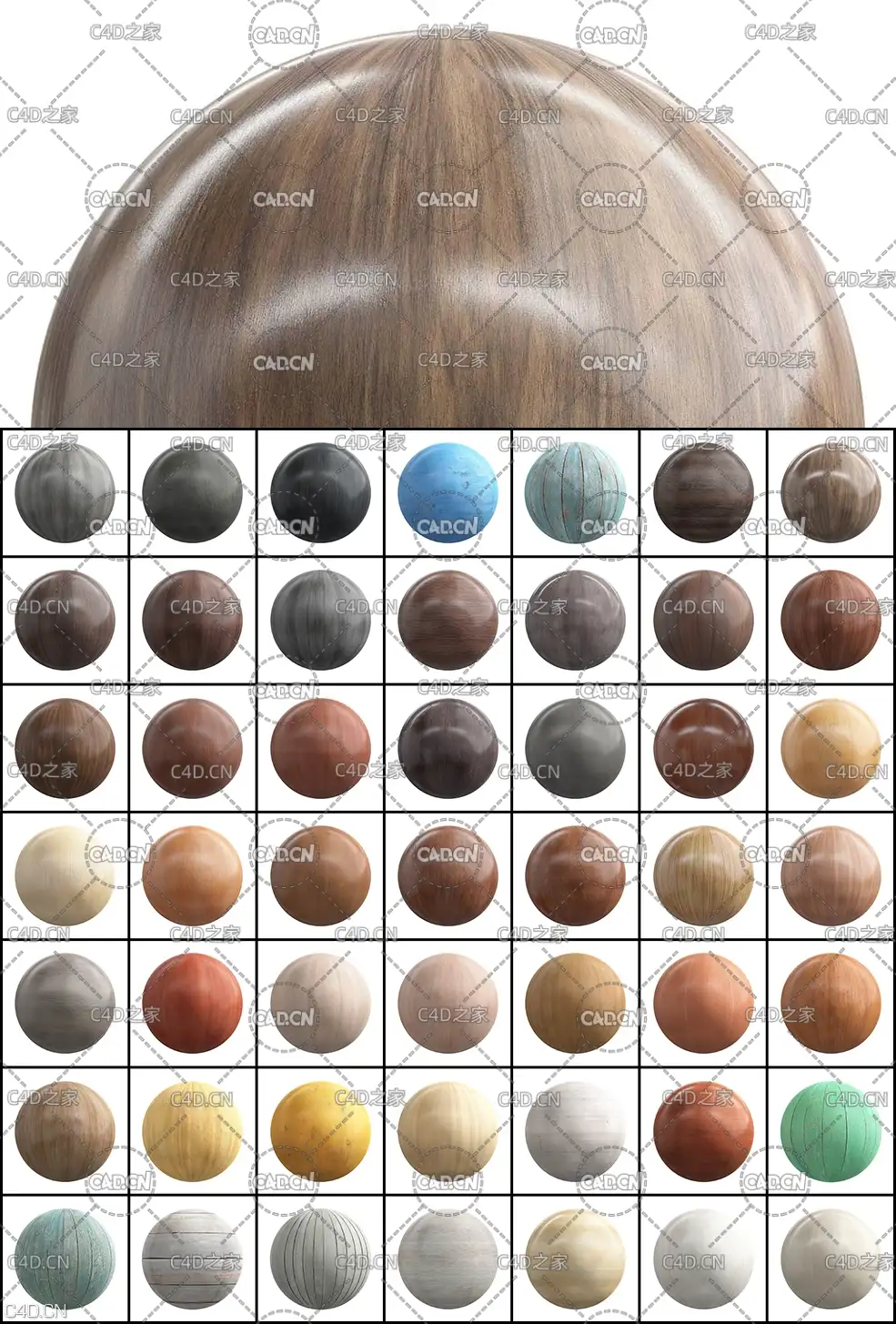 100个木纹贴图材质素材合集 CGAxis PBR Textures Volume 18 – Wood - C4D之家 - 未命名-1.jpg