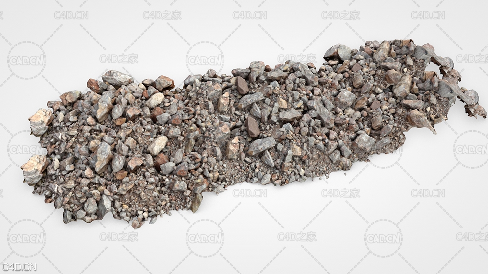 乱石滩 Stone beach 3d model - C4D之家 - CN200110-53.jpg