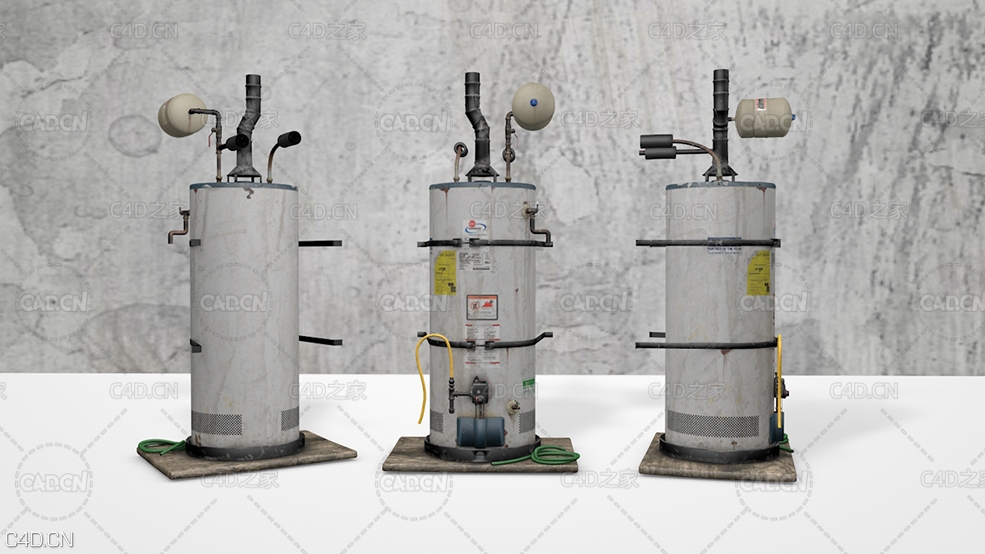 热水器设备 Water Heater 3D model