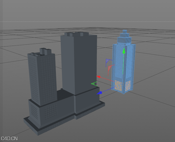两个超简单建筑模型 - C4D之家 - 两个超简单楼房模型.png