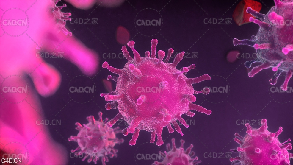 C4D Redshift工程：新型冠状病毒 微生物 2019-nCoV