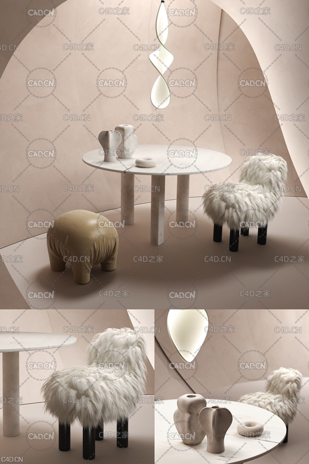 高雅餐厅环境C4D模型 CGTrader – BeInspiration 65 3D models - C4D之家 - 1.jpg