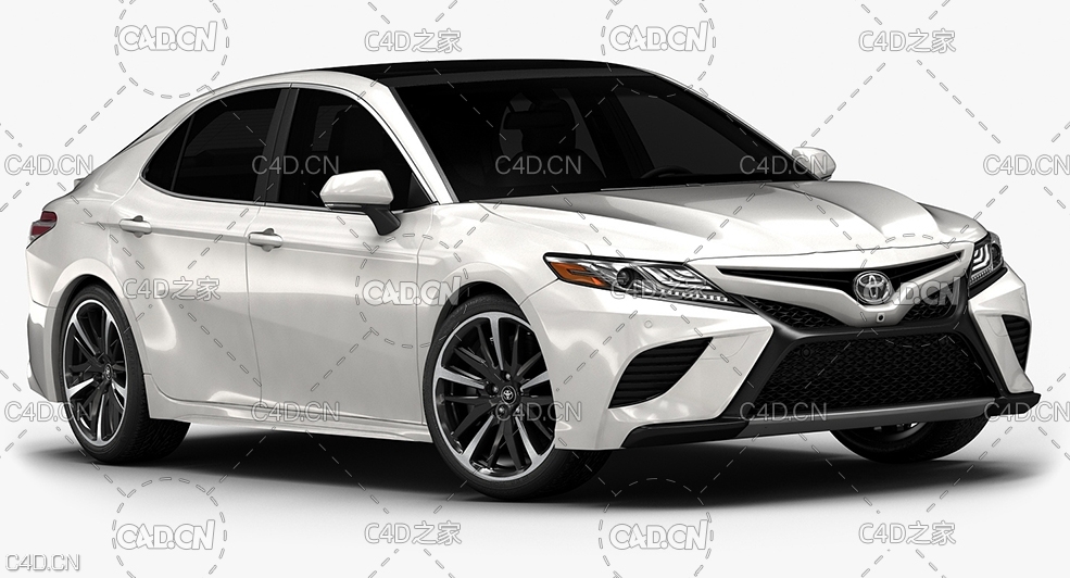 丰田凯美瑞汽车 TurboSquid - 2018 Toyota Camry (Low Interior)