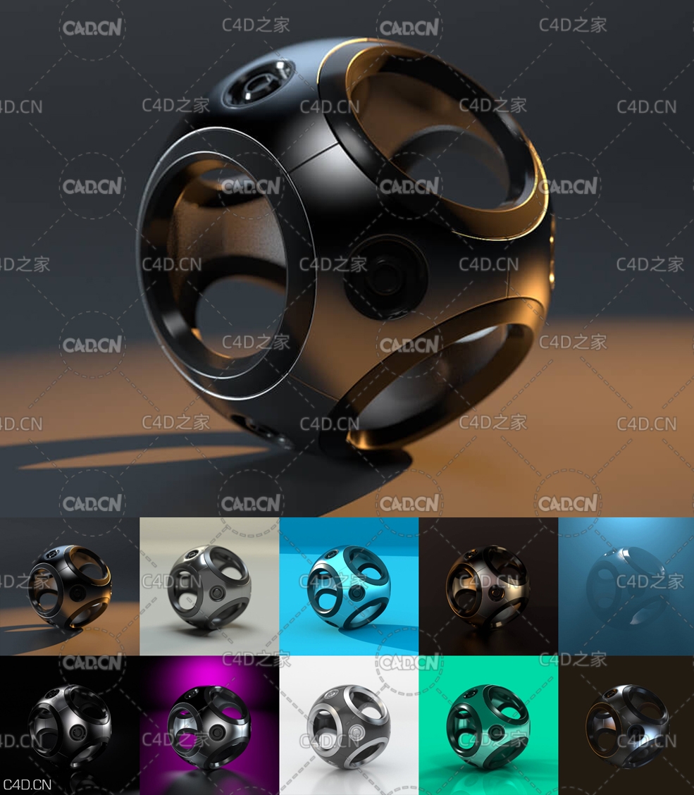 C4D红移渲染器灯光环境预设 PixelLab – Redshift Lighting Essentials for Cinema 4D