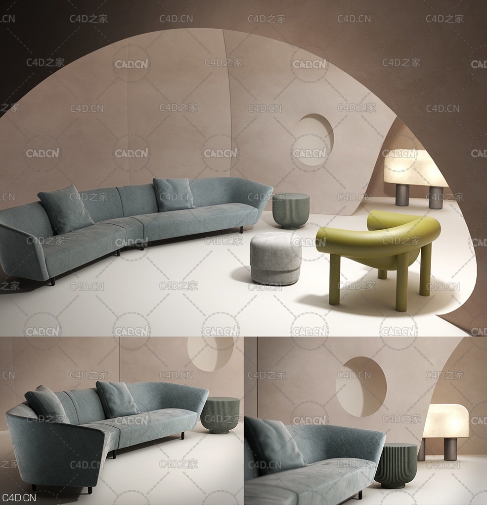 C4D室内模型：休闲沙发场景 CGTrader – BeInspiration 66 3D models - C4D之家 - beinspiration-66-3d-model-max--obj-mtl-fbx-c4d.jpg