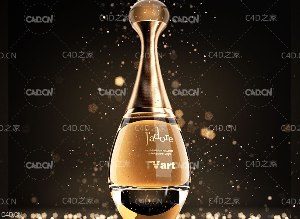 c4d redshift渲染电商产品-化妆品中文视频教程