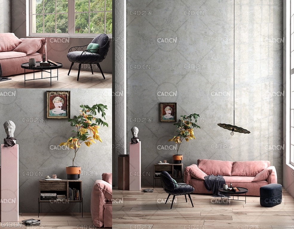 C4D室内模型：客厅 CGTrader – BeInspiration 86 3D models - C4D之家 - beinspiration-86-3d-model-max--obj-mtl-fbx-c4d.jpg