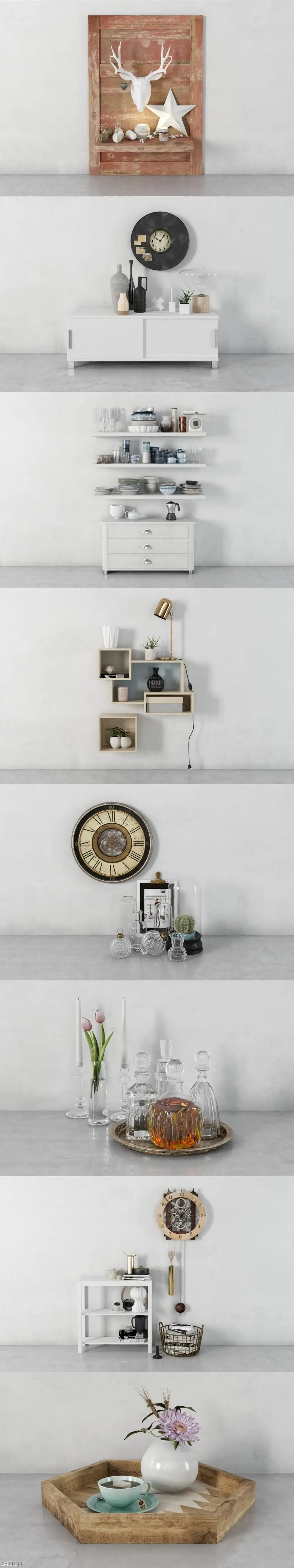 34个家居工艺摆件家居饰品模型 - C4D之家 - C-_Users_Admin_Desktop_C4D_AR_预览图_05.jpg