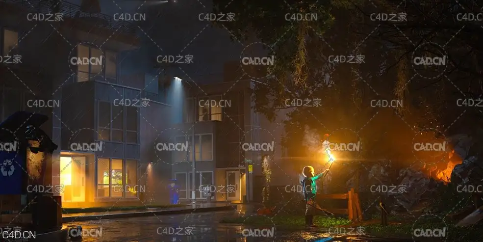 C4D搭配Redshift渲染器制作恐怖丛林小屋教程完整版 - C4D之家 - 11.jpg