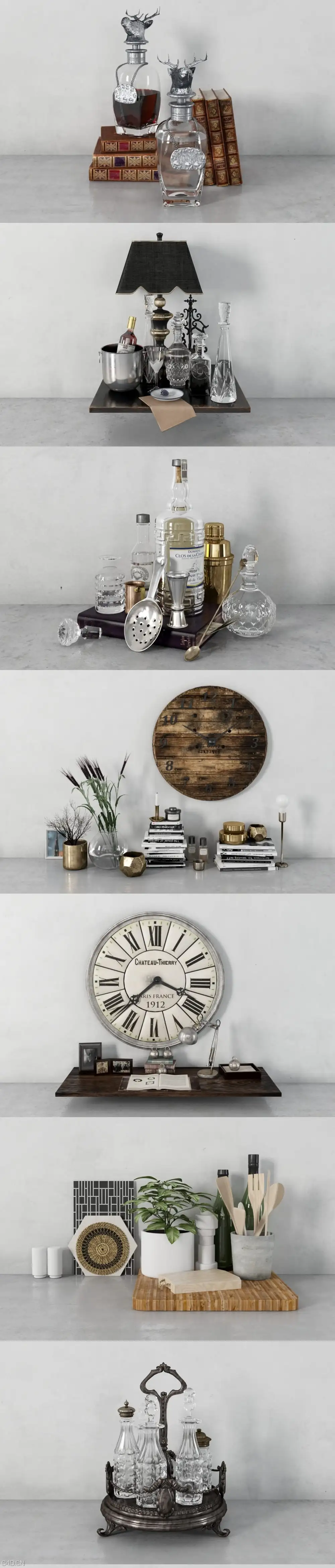 34个家居工艺摆件家居饰品模型 - C4D之家 - C-_Users_Admin_Desktop_C4D_AR_预览图_02.jpg