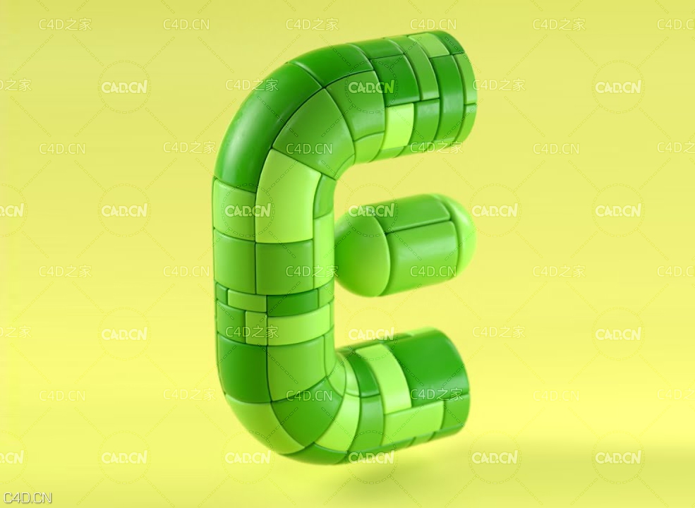 C4D使用分割插件制作创意字母教程 Divider Plugin Letter Animation Tutorial