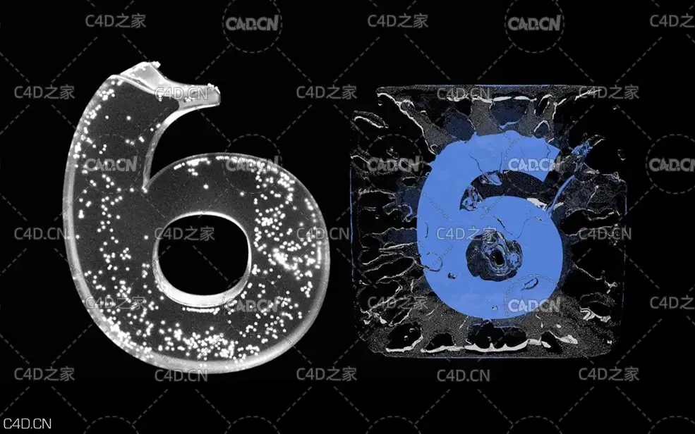 C4D+X-particles粒子制作倒J时动画（含工程文件）六