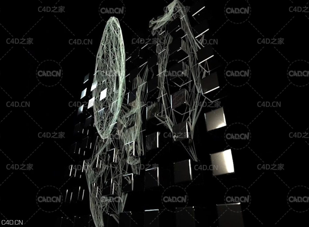 C4D X-particles蜘蛛网效果教程 - C4D之家 - 39ecd43240156cfc43686cd70c34467114b81f46.jpg