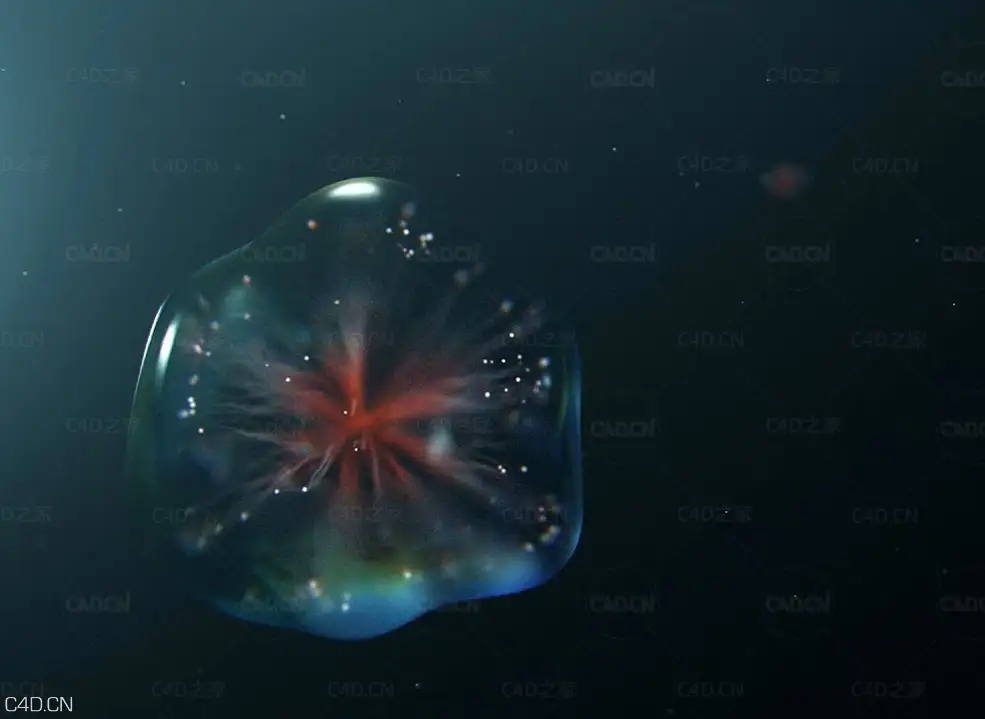 C4D制作海底长触手的气泡（含工程文件） X-Particles Tutorial - Tentacle Bubbles