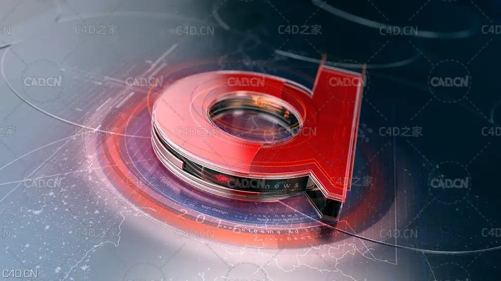 C4D AE频道包装科技文字设计教程 Advance Motion Design Tutorial