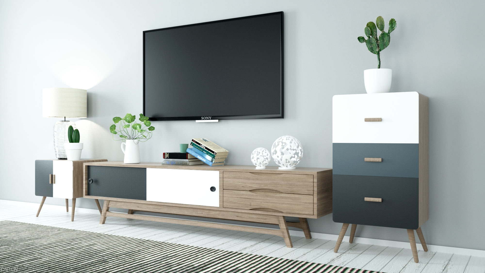 北欧电视柜02 - C4D之家 - 北欧电视柜02.jpg