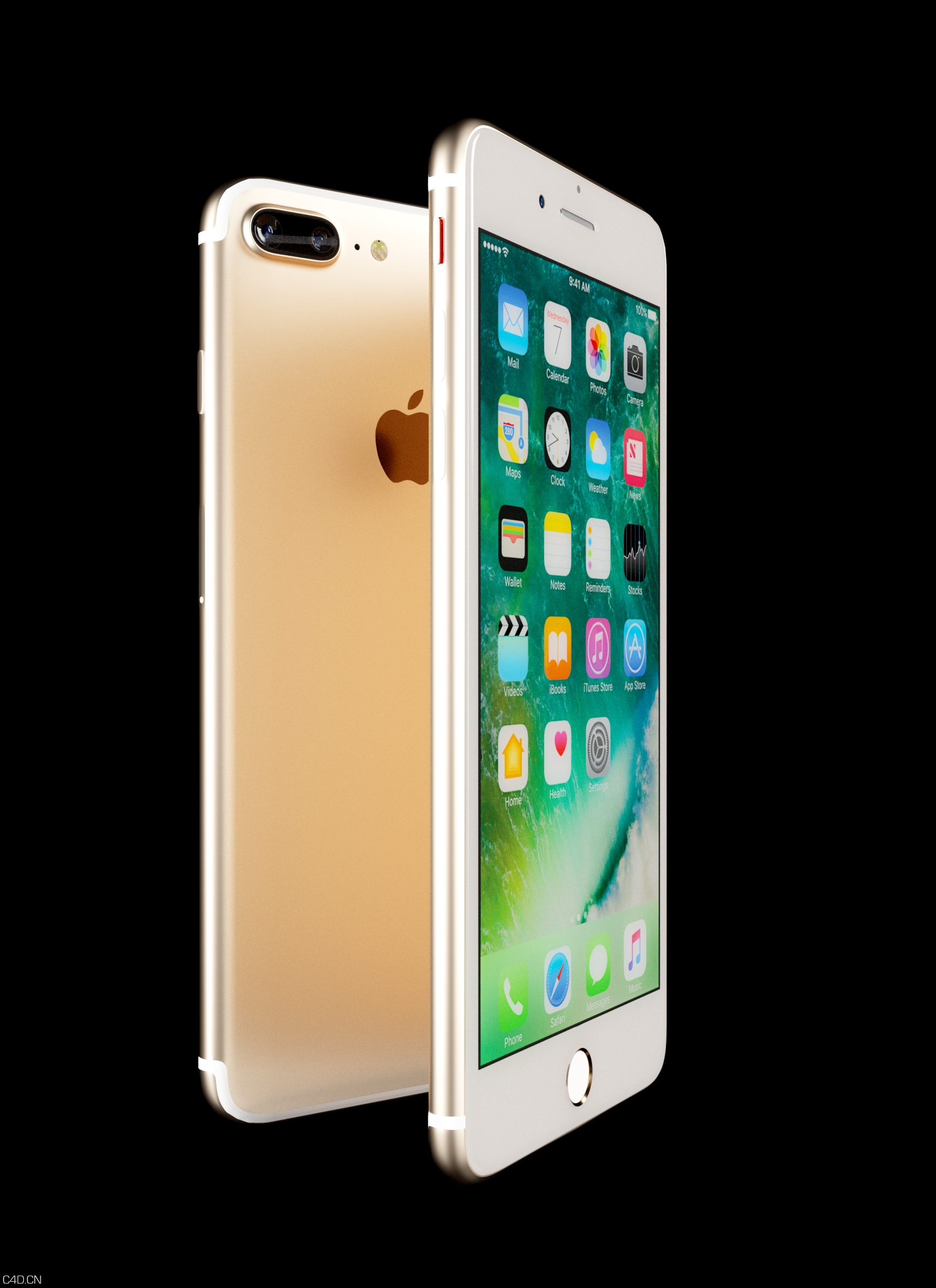 苹果手机模型 - C4D之家 - 手机1.jpg