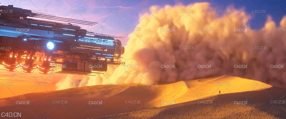 C4D制作沙尘暴特效教程 Createa Sandstorm with X-Particles4 Explosia FXusing Oc - C4D之家 - 屏幕快照-2020-03-22-下午7.01.18.jpg