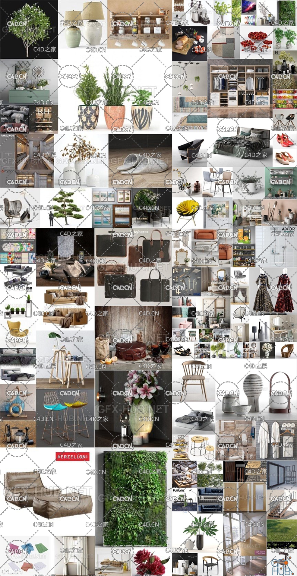 室内家具装饰3D模型合集(MAX格式模型)3DDD/3DSky PRO models – February 2 2020