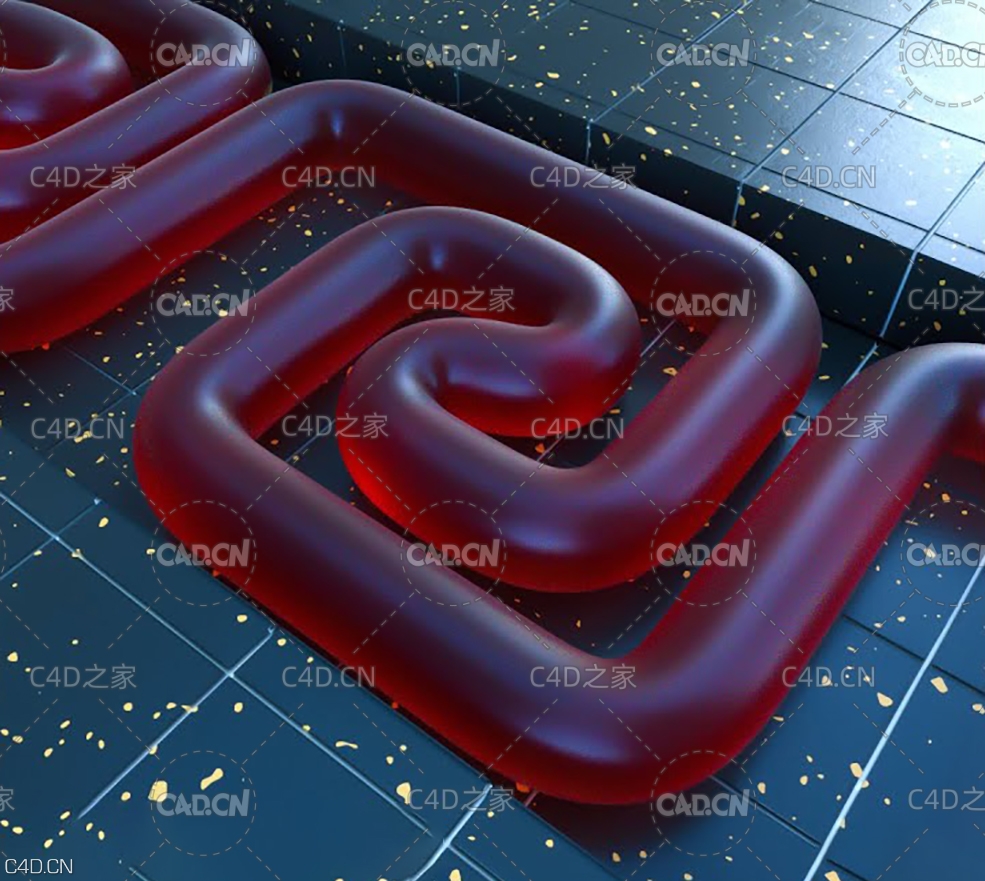 C4D软管制作渲染教程 HOSE ALONG A PATH LOOP (Cinema 4D Tutorial) - C4D之家 - HOSEALONGAPATHLOOP(Cinema4DTutorial).jpg