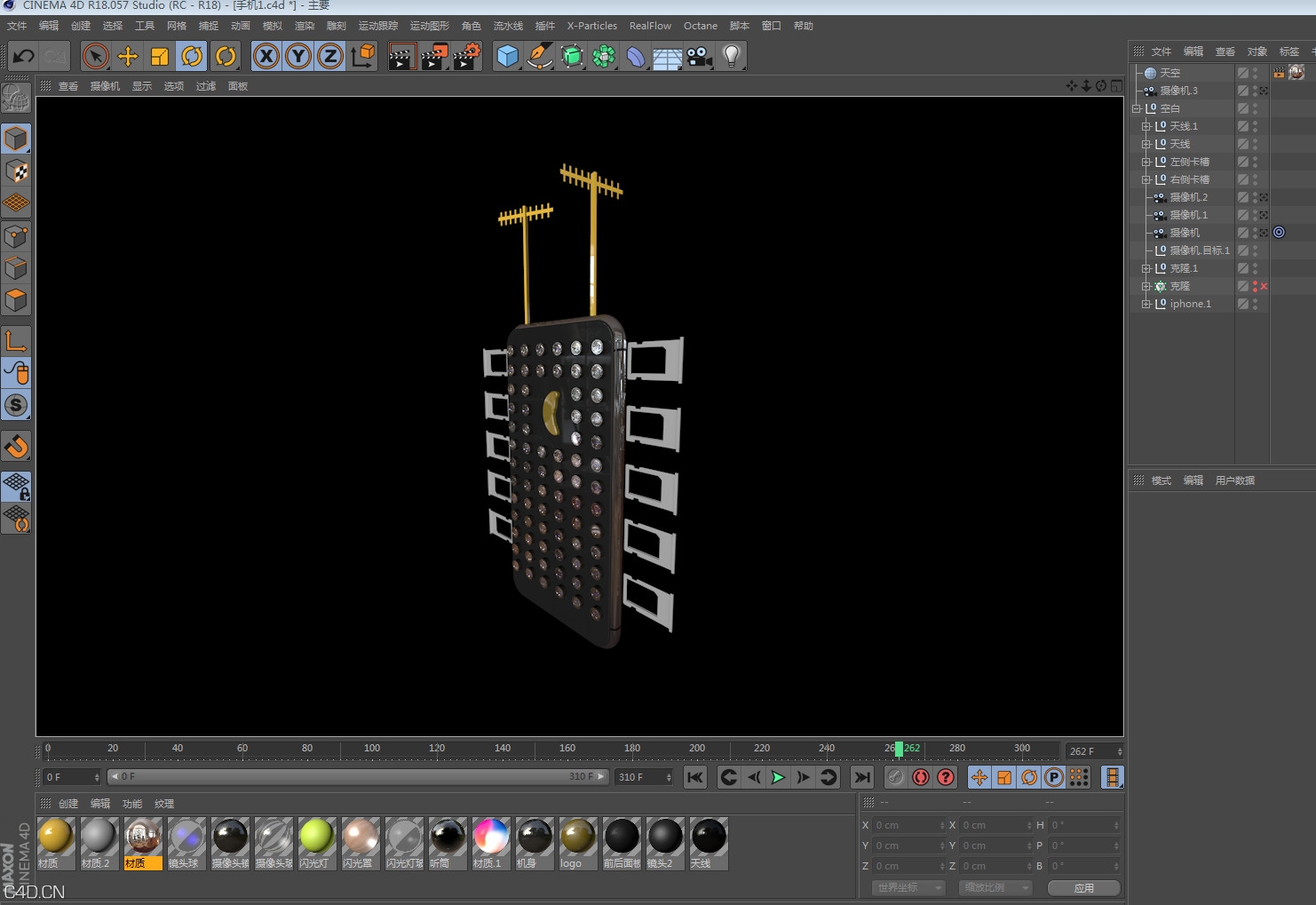 手机超级模型十卡十待 5G信号 背面全是摄像头 超级手机模型 - C4D之家 - 20200324175807.jpg