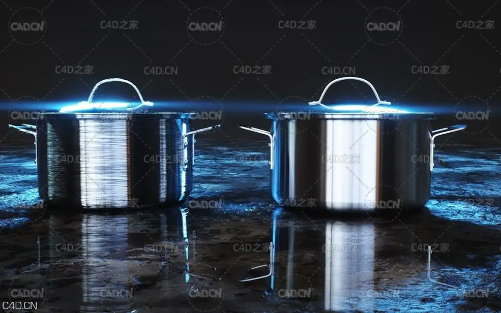 C4D OC拉丝金属 C4D OCTANE金属渲染中文案例教程
