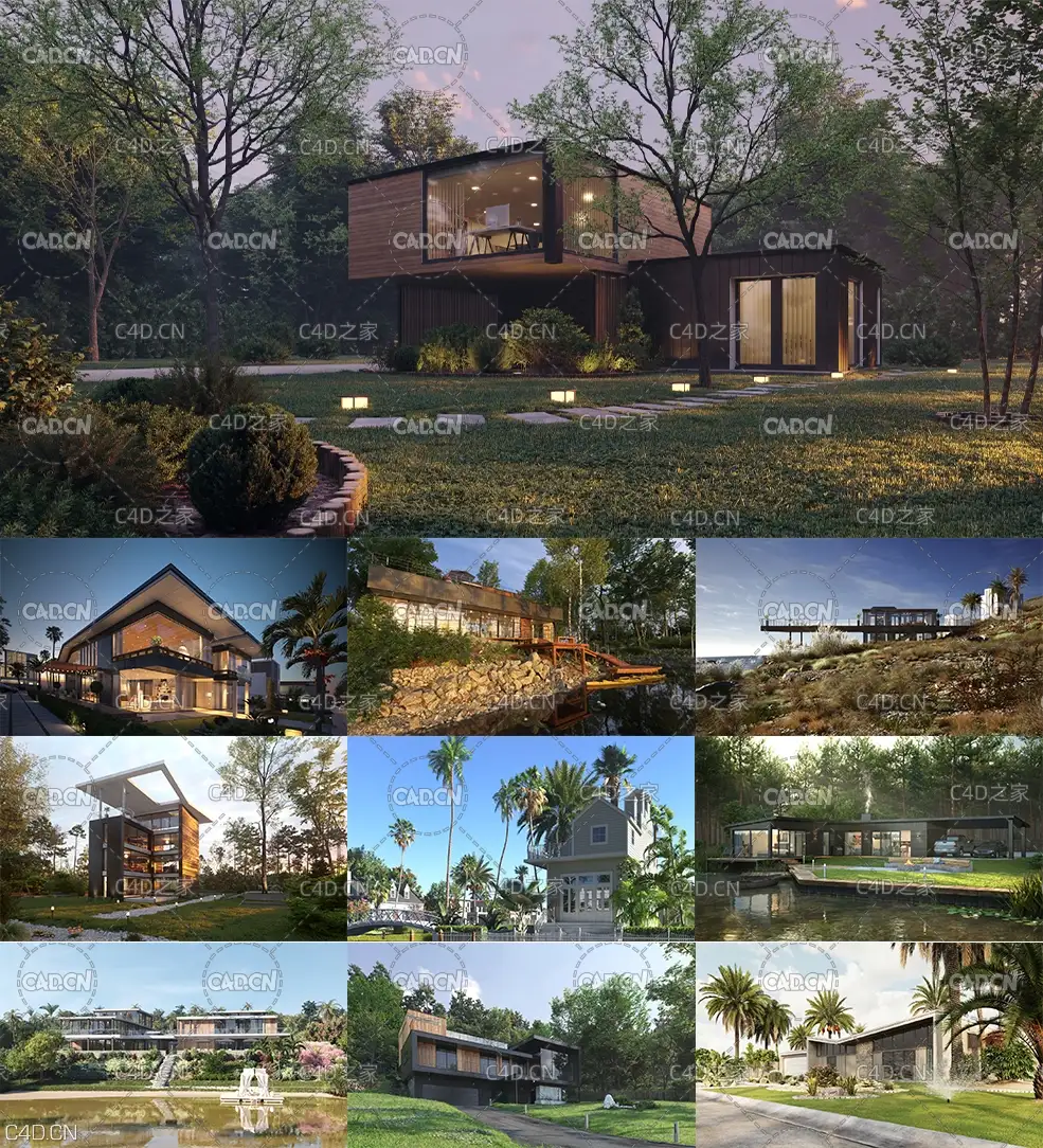 10套高精度现代别墅建筑场景3D模型(Max模型) Evermotion – Archexteriors vol. 34 - C4D之家 - 未标题-1.jpg