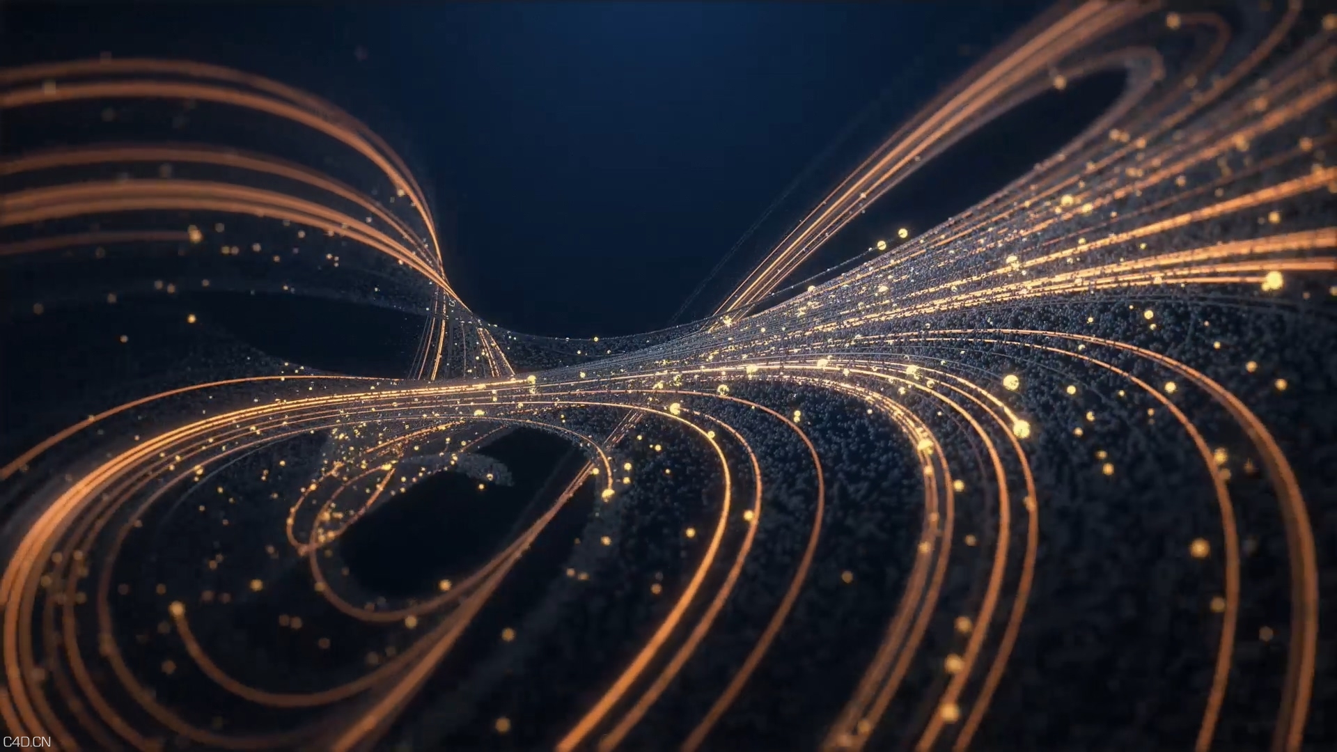 X-Particles艺术线条教程 - C4D之家 - xpstrangeattractors视频教程.mp4_20200331_025443.775.jpg