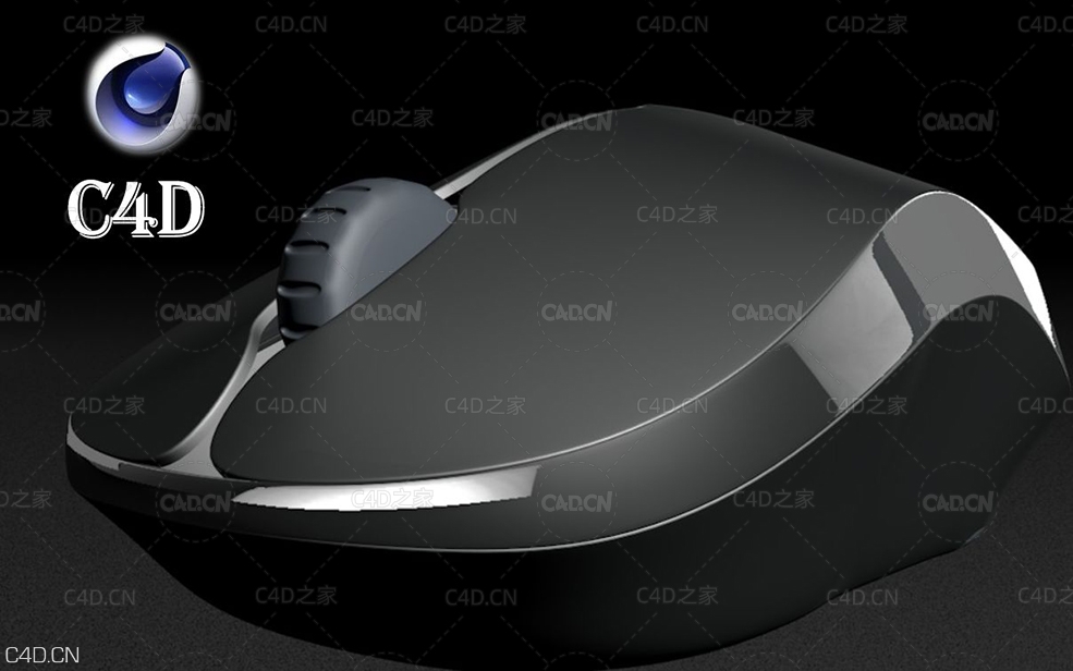 C4D曲面建模创建一个鼠标模型