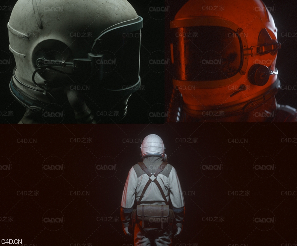 无信号宇航员C4D模型 Gumroad – No Signal Cosmonaut 3d Model and Resources - C4D之家 - cover_3.jpg